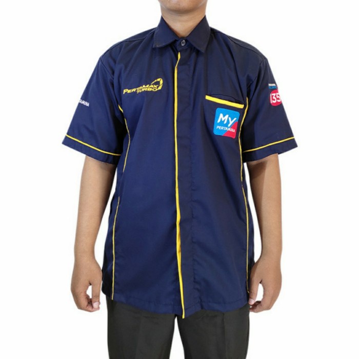 Univ (Jumbo) Baju Seragam My Pertamina Biru Putih Hitam Marun Mypertamina
