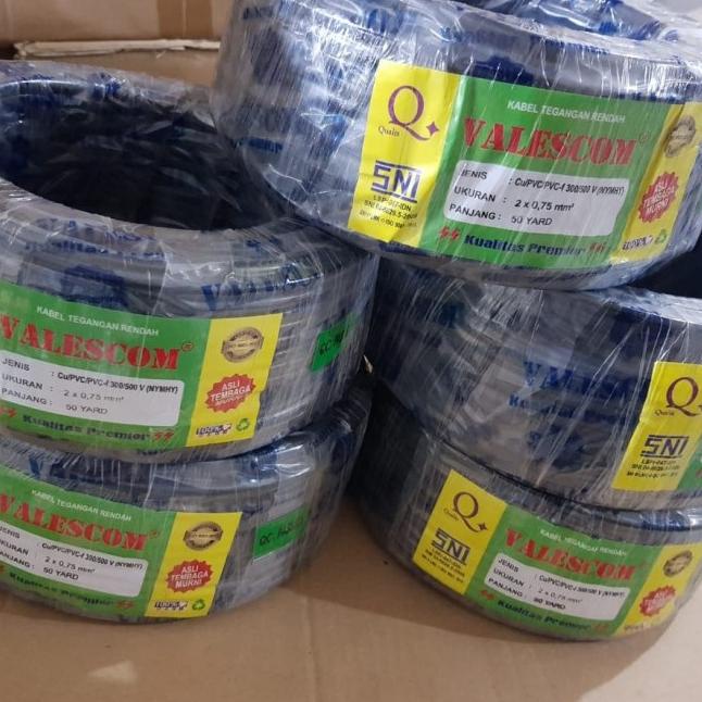 Kabel Serabut NYYHY 2x0.75 mm SNI / Kabel Serabut Hitam NYY HY 2x0,75