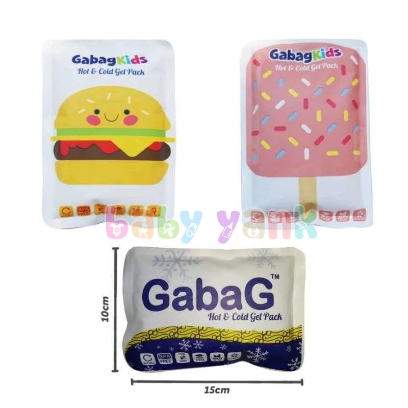 ♥BabyYank♥ Gabag Ice Gel Hot and Cold 200gr - Kids Ice Cream / Burger Pack 200 gr - Es Pendingin utk Tas ASI / Kompres