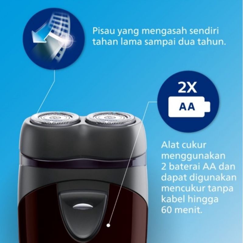 Philips Electric Shaver PQ206 Cukuran Kumis Jenggot Philips Alat Cukur Kumis Jenggot Philips