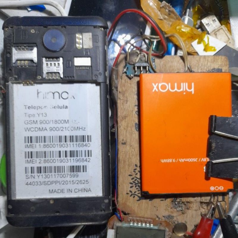 hp unit mesin himax y13  y 13 hidup normal nus lcd komplit ori