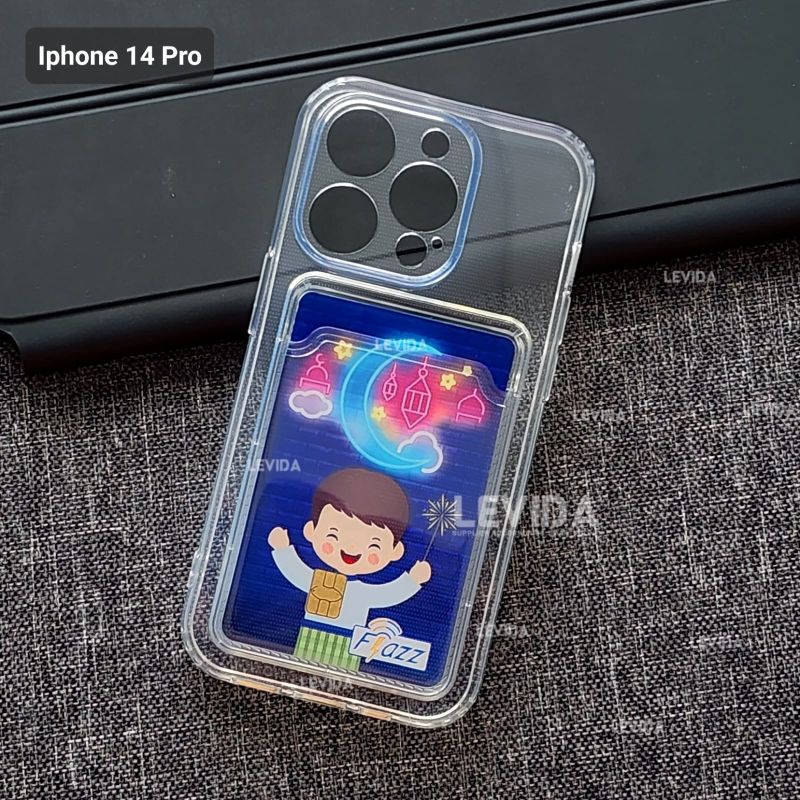 IPHONE 14 IPHONE 14 PRO IPHONE 14 PLUS IPHONE 14 PRO MAX CLEAR CARD CASE SLOT KARTU CASE IPHONE 14 I