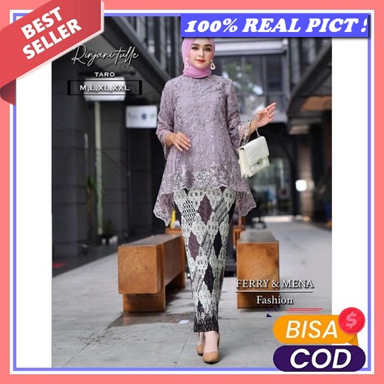 Setelan Kebaya Rinjani Tulle > Kebaya Modern / Kebaya Remaja / Kebaya Favorite / Kebaya Brokat / Keb
