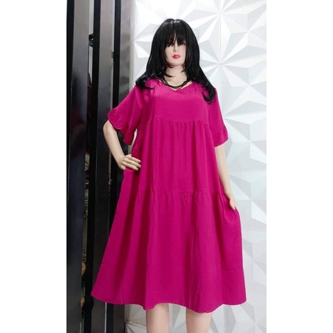 daster canda susun//lengan ruffle//rayon twill//daster modis kekinian