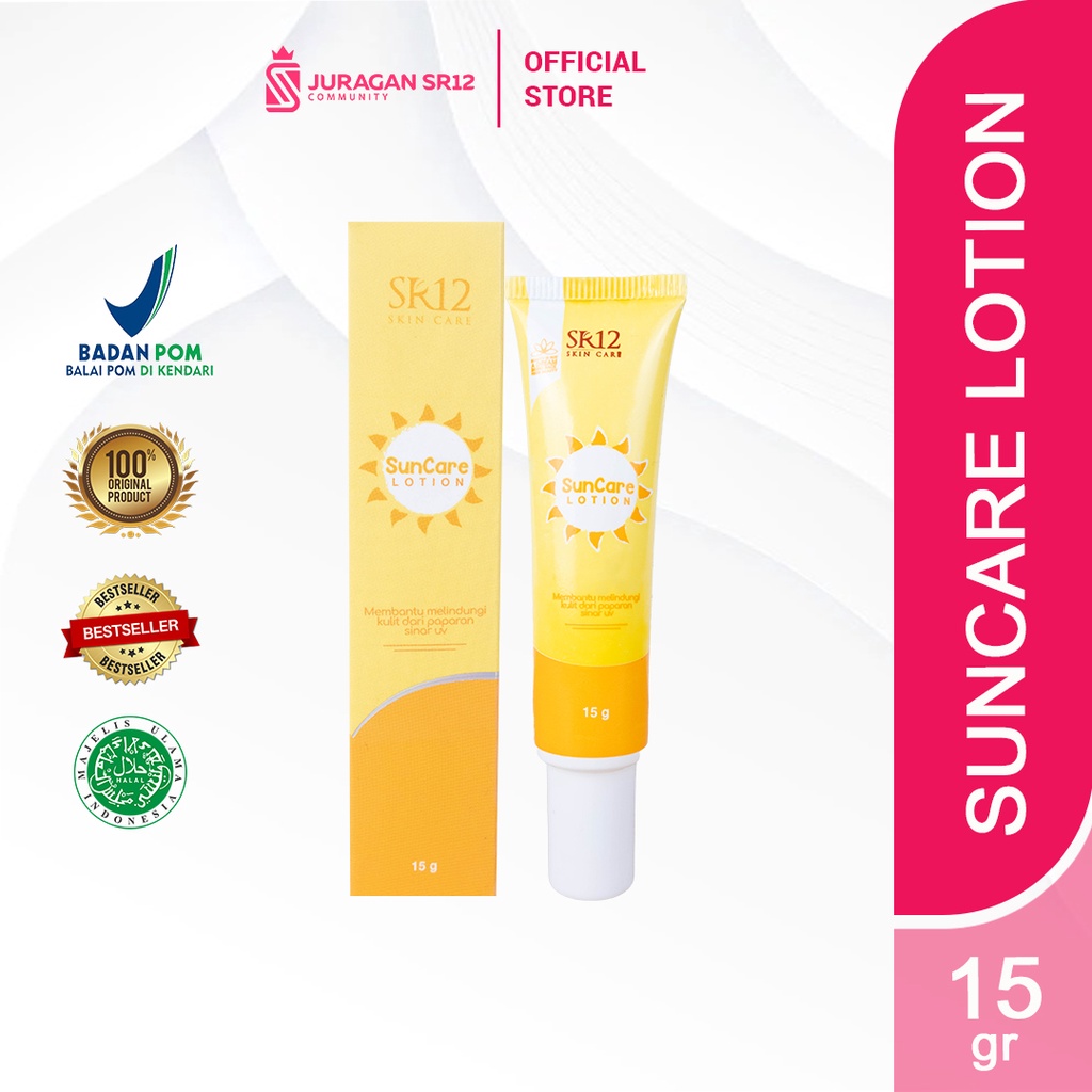 SR12 SUNCARE BPOM / SUNBLOCK SPF 25++ / MENJAGA KULIT TETAP SEHAT