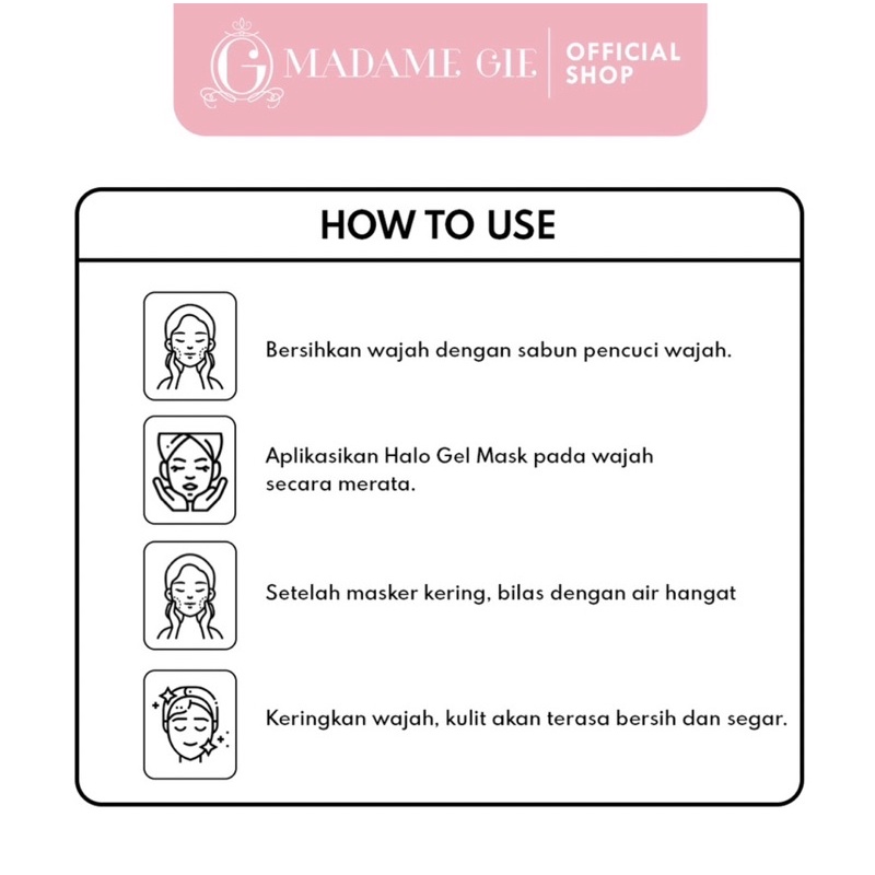 Madame Gie Jelly Mask - Skin Care Gel Masker Wajah