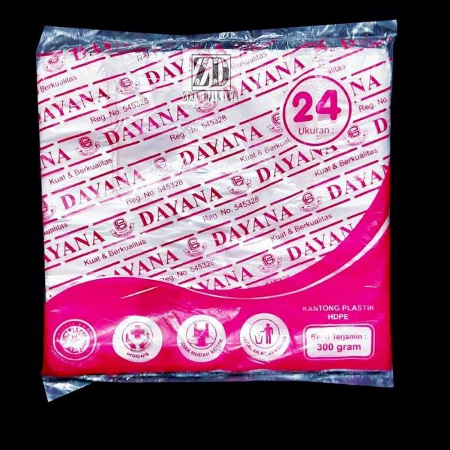 

KANTONG PLASTIK PUTIH BENING DAYANA PINK UK 15/24 - 24