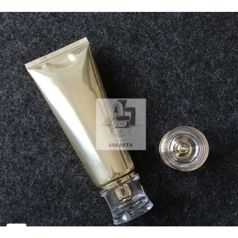 100ml Botol Soft Tube lotion/botol kilap Navy Emas Putih Ivory/botol skincare