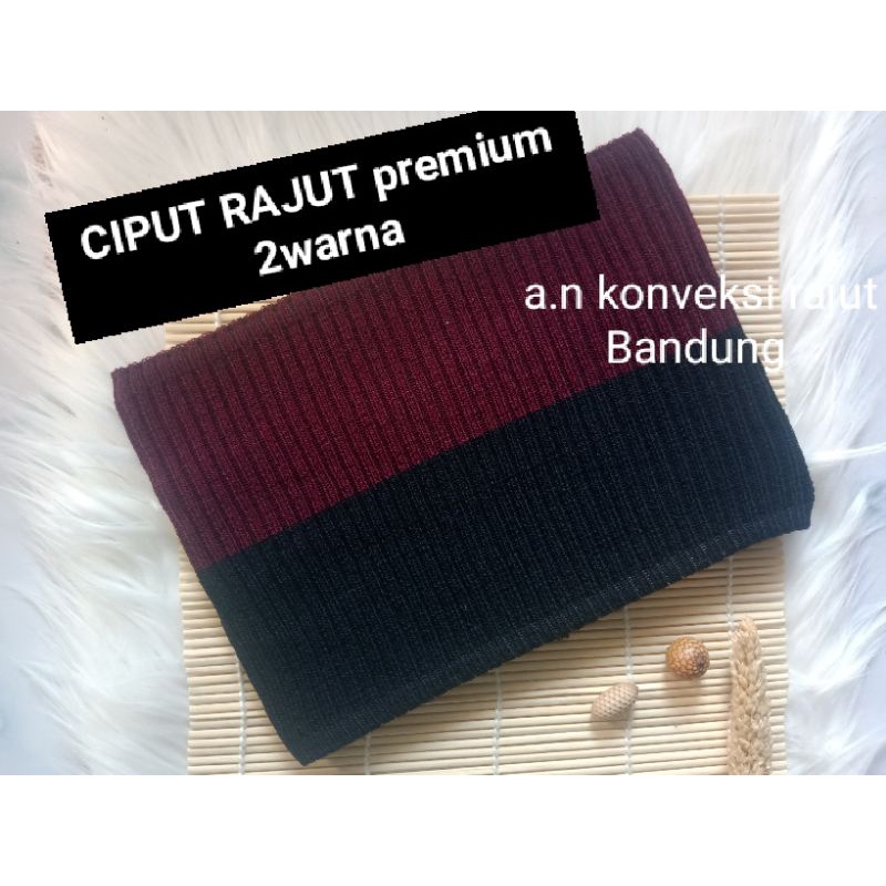 ciput rajut  premium 2warna inner rajut premium bandana rajut