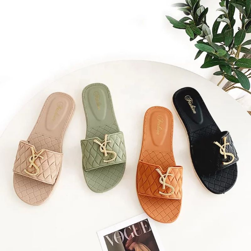 Minipetite SD2203 Sendal Sandal selop slip on Fashion casual sehari hari ringan nyaman dipakai untuk anak 10 tahun sd dewasa size 36 - 40