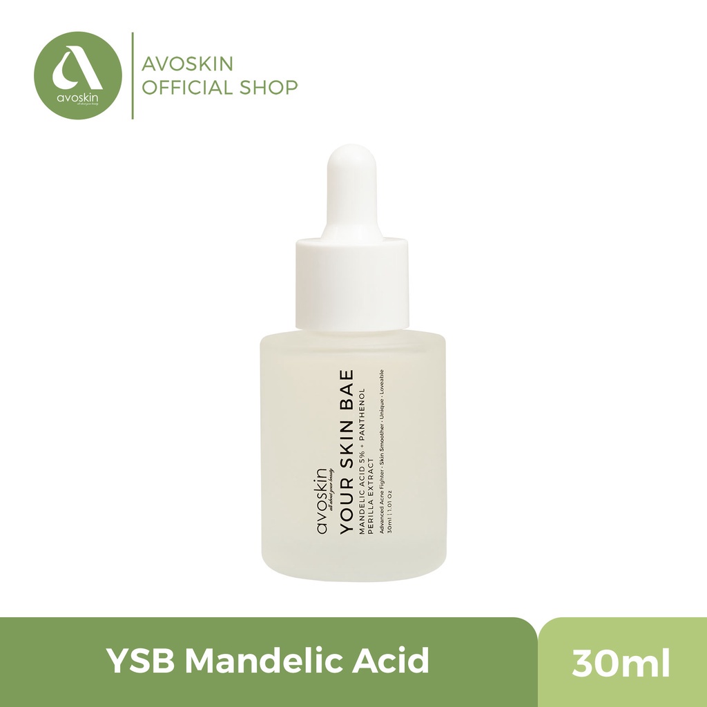 Avoskin Your Skin Bae Serum Mandelic Acid 5% + Panthenol + Perilla Extract (30ml) untuk Kulit Berjerawat