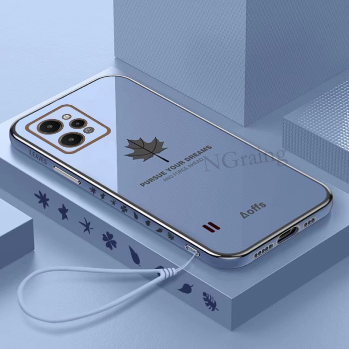 Maple Leaf TPU Case Realme C31 RealmeC31 Softcase Casing HP