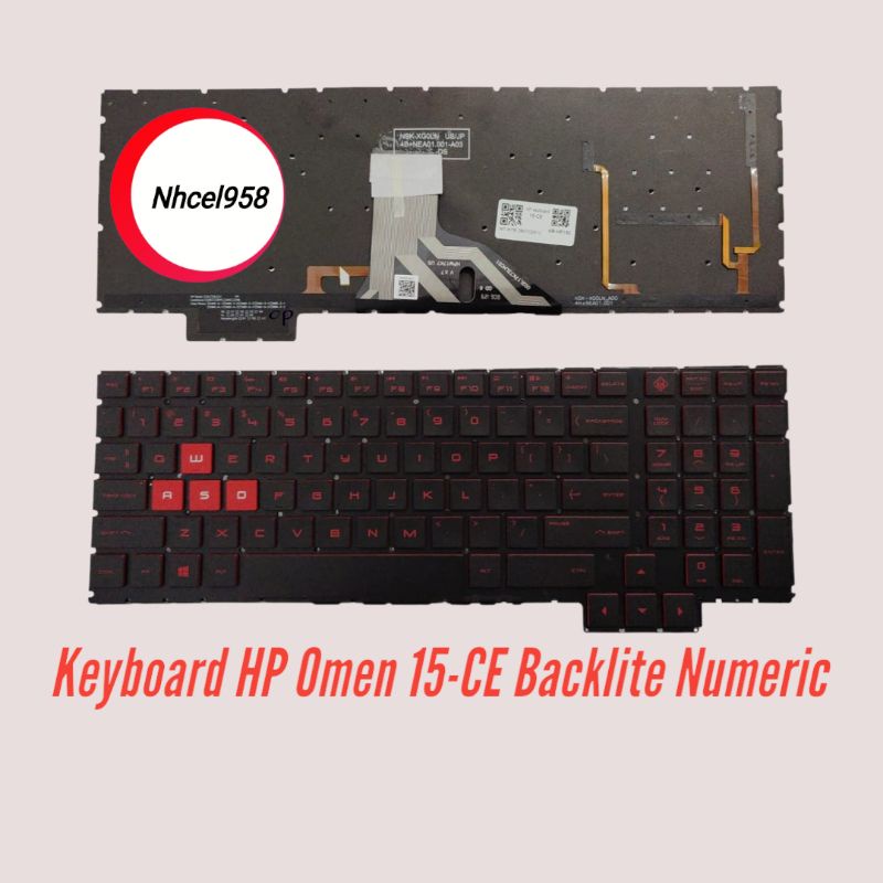 Keyboard HP Omen 15-CE Numeric