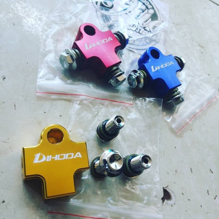 Pararel selang rem moge / T double disk