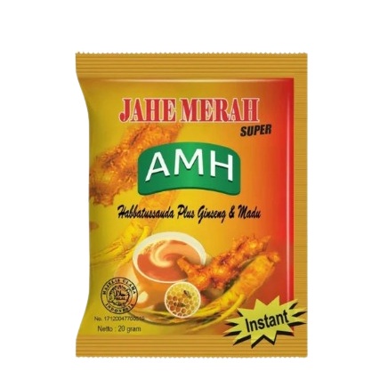 MINUMAN JAHE MERAH 1 SACHET NETTO : 20 GR