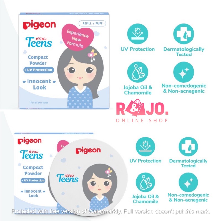 PIGEON Compact Powder + UV Protection 14Gr / Bedak Remaja