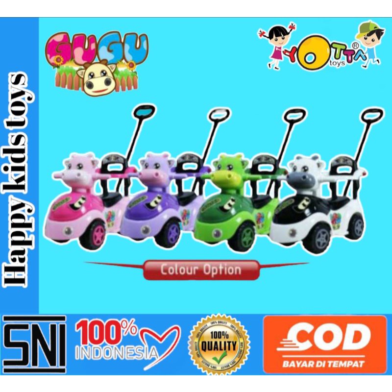 Mobil dorong anak dengan pengamanan yotta gugu mobil dorong anak karakter