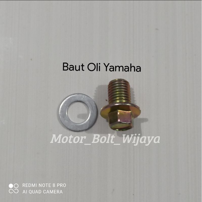 Baut Tap / Tutup Oli / Baut Oli Yamaha Isi 1 Pcs ( 1 biji + ring)