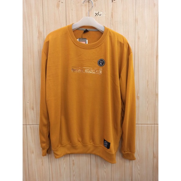 Sweater crewneck kuning terbaru unisex