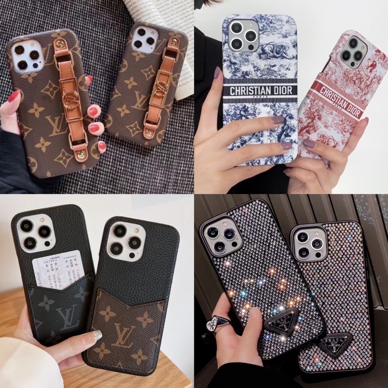 Iphone 14 Pro Max 14 Plus 14 Pro 14 13 Pro Max 13 ProMax 12ProMax 12 11 14ProMax Branded Case LV Leather Wallet CD PRDAA