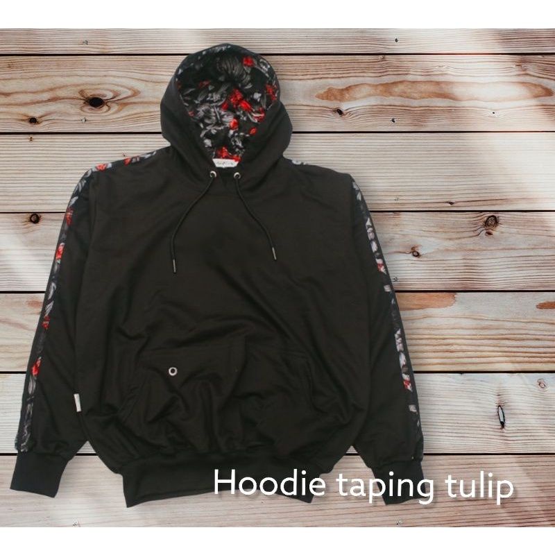 Hoodie kombinasi tulip flece pe