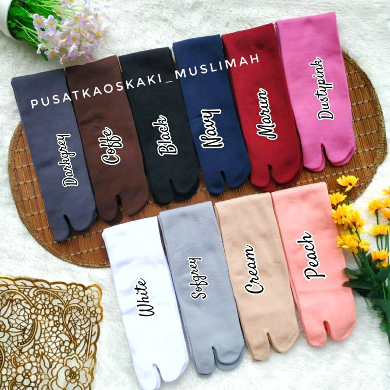 ECER SELUTUT KAOS KAKI JEMPOL POLOS PANJANG LEMBUT