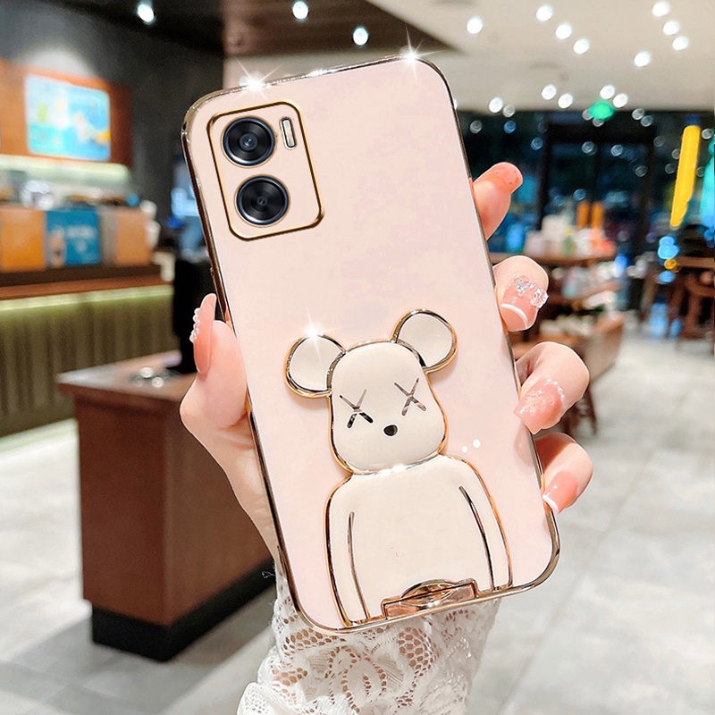 Casing Silikon OPPO A96 A76 A55 A3S A12e A31 2020 A52 A92 A5 2020 A9 2020 A83 A1K A93 A94 F11 Reno 5F Reno4F Motif Beruang