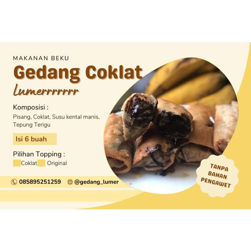 

pisang coklat frozen