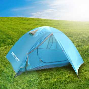 GS7i Taffsport Tenda Camping Backpacking Outdoor Tent Double Layer 2 Orang S003-jy-l Blue Ori-YA