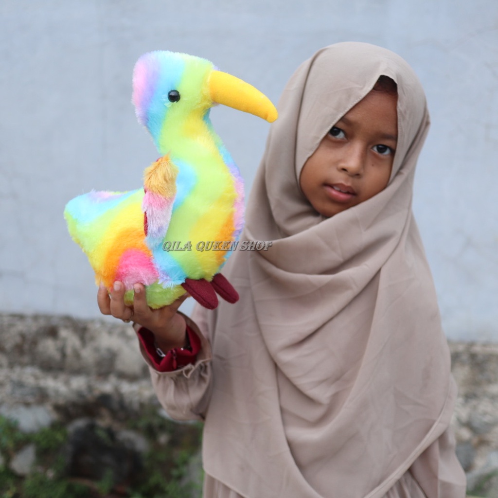 boneka angsa PELANGI, RAINBOW mura  terlaris bisa cod,bebek,hewan,mainan