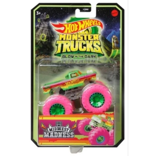 Hot Wheels Monster Trucks Glow In The Dark Hotwheels Original Mattel