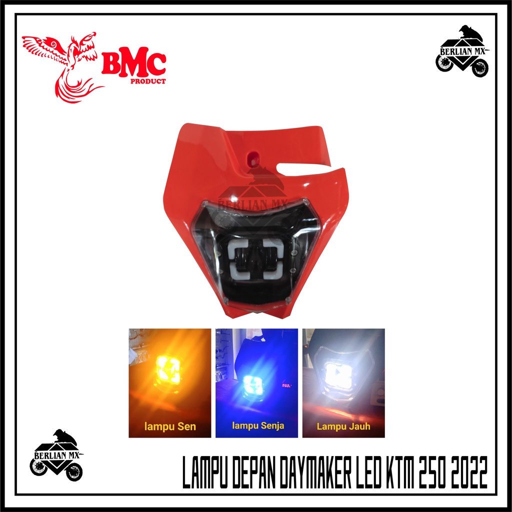 Headlamp reflektor LED DAYMAKER Lampu depan trail KTM 250 2022