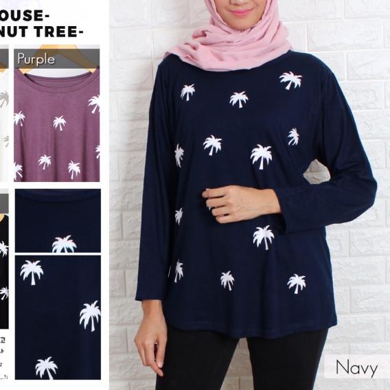 Kaos blus cewe gendut big size kekinian fashion muslim coconu