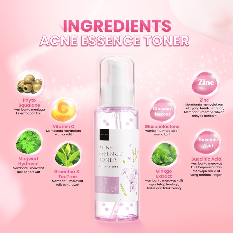 SCARLETT Whitening Essence Toner Wajah