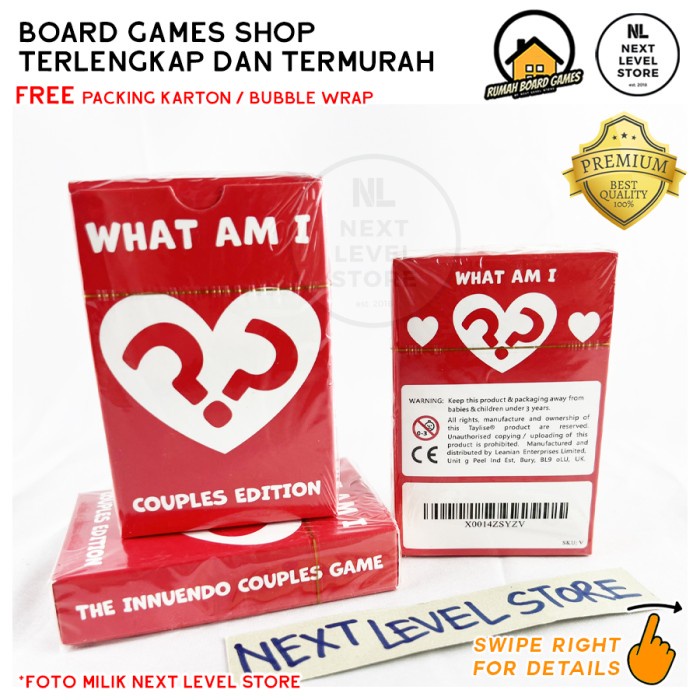 WHAT AM I - Couples Card Game Board Games Permainan Pasangan