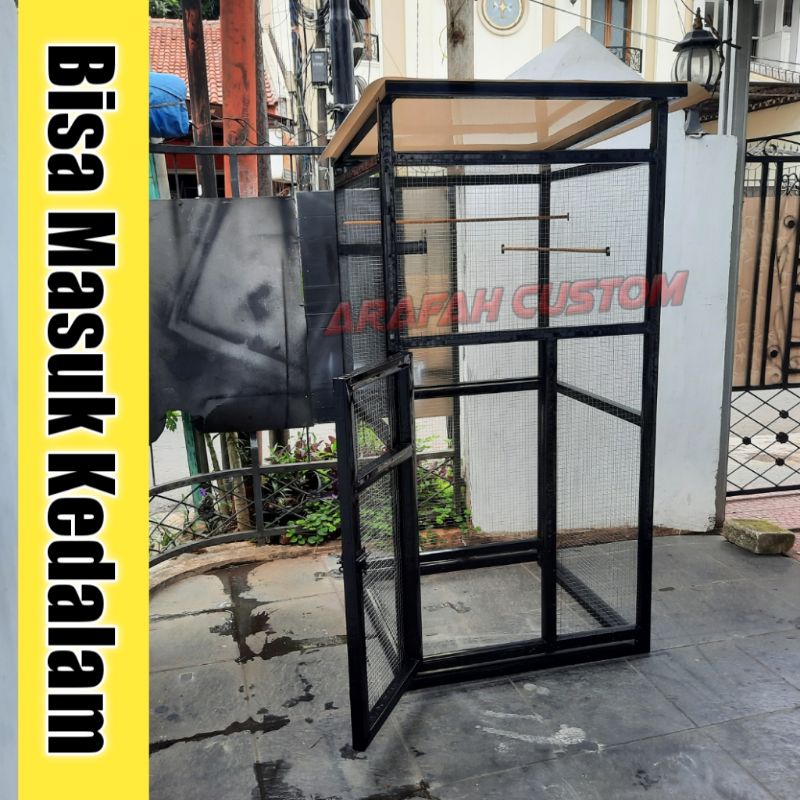 Sangkar Kandang Burung Ternak Koloni Semi Aviary Minimalis Lovebird Finch Kenari Murai Perkutut Kota