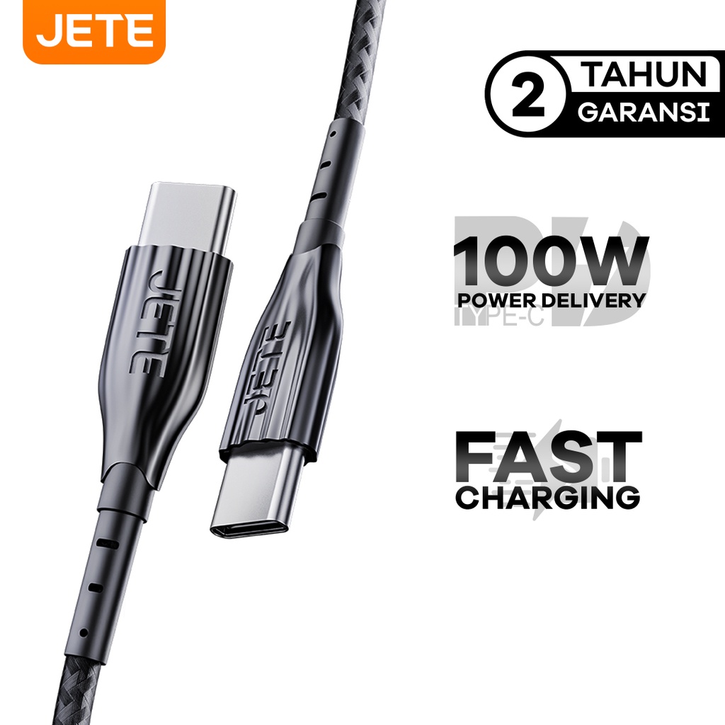 Kabel USB  Type C to Type C with Power Delivery JETE CX8 - Garansi 2 Th