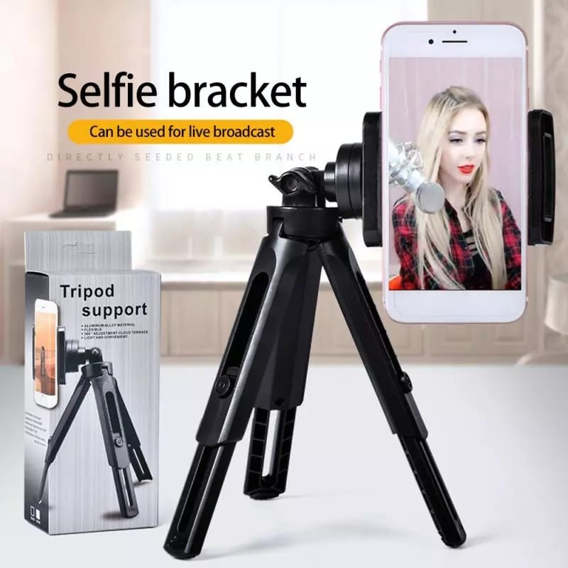 Tripod Support Mini Phone Extendable + Holder U Penyangga HP Smartphone Kamera Smartphone