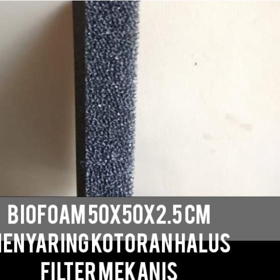 Kapas Busa BioFoam 50x50x3 Media Filter Kolam Ikan Bio Foam Biospons