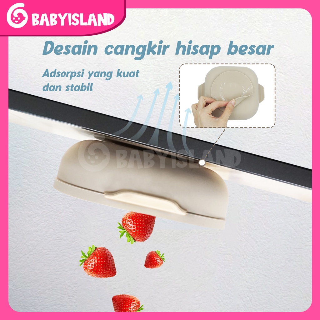 PREMIUM SILICONE BOWL BPA Free Waterproof Peralatan Tempat Makan Bayi Anak-anak Silikon Bib Mangkok Sendok Piring Garpu