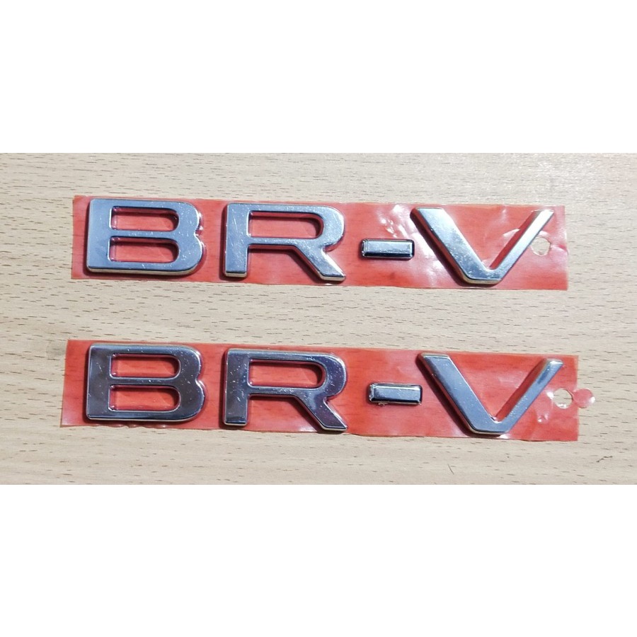 Emblem Mobil Logo Tulisan Kap BR-V Chrome