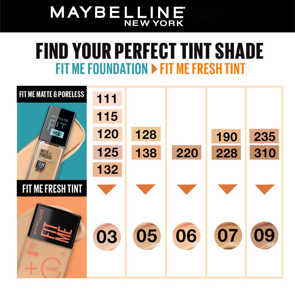 MAYBELLINE Fit Me Fresh Tint Spf 50 + Vitamin C 30mL