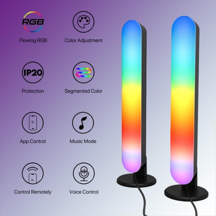 Fantech Smart Life Lampu Flowing Ambient Light Bar WiFi RGB