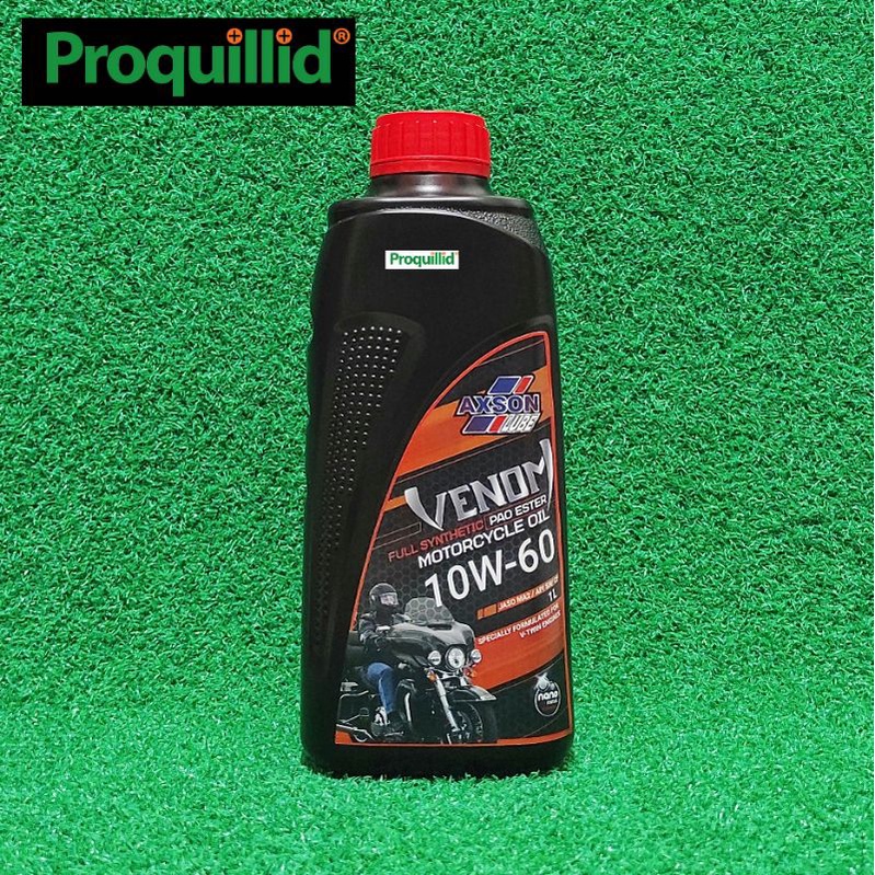 AXSON LUBE VENOM FULL SYNTHETIC PAO ESTER OIL MANUAL 10W-60 JASO MA2 API SN/CF 1 L OLI MESIN MOTOR K