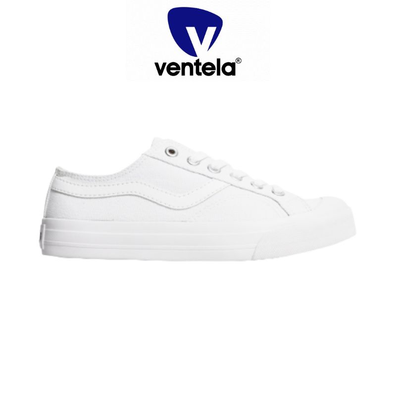 Sepatu Ventela Public Low FullWhite Original [ VENTELA OFFICIAL ]
