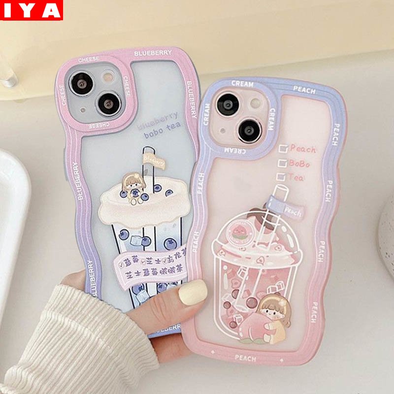 Casing Redmi Note 11 Pro Redmi 10C 10A 9C 9A 10 9T 9 8 Note 10 10s Note9 Poco X3 NFC M3 Motif Milk Tea