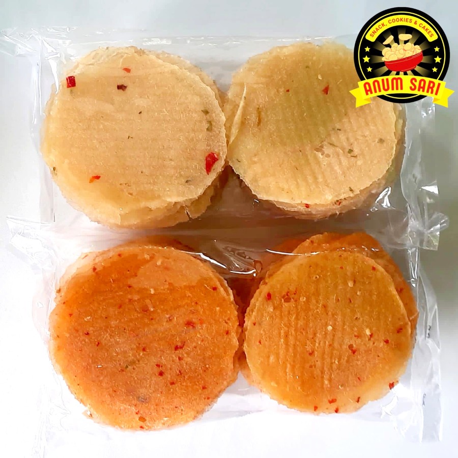 

Opak Singkong Mentah (isi 30 pcs) Mentah Original, Pedas - Anum Sari