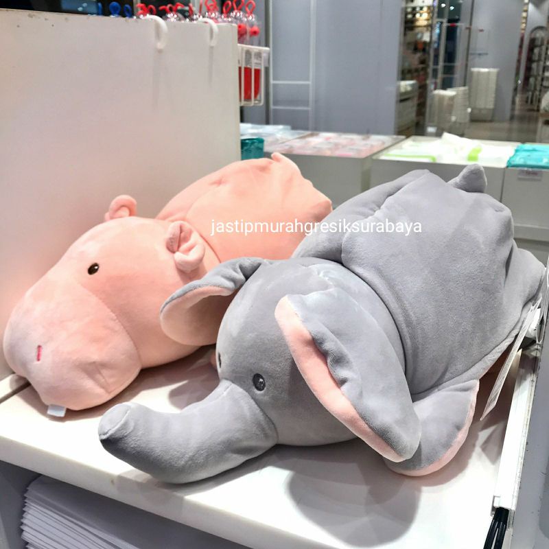 BONEKA 2 IN 1 MINISO BONEKA GAJAH BONEKA KUDA NIL