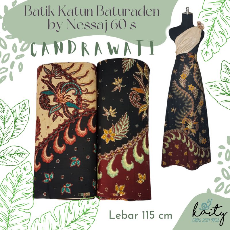 Bahan Kain Batik Katun Batu Raden Nessaj Candrawati 60 s