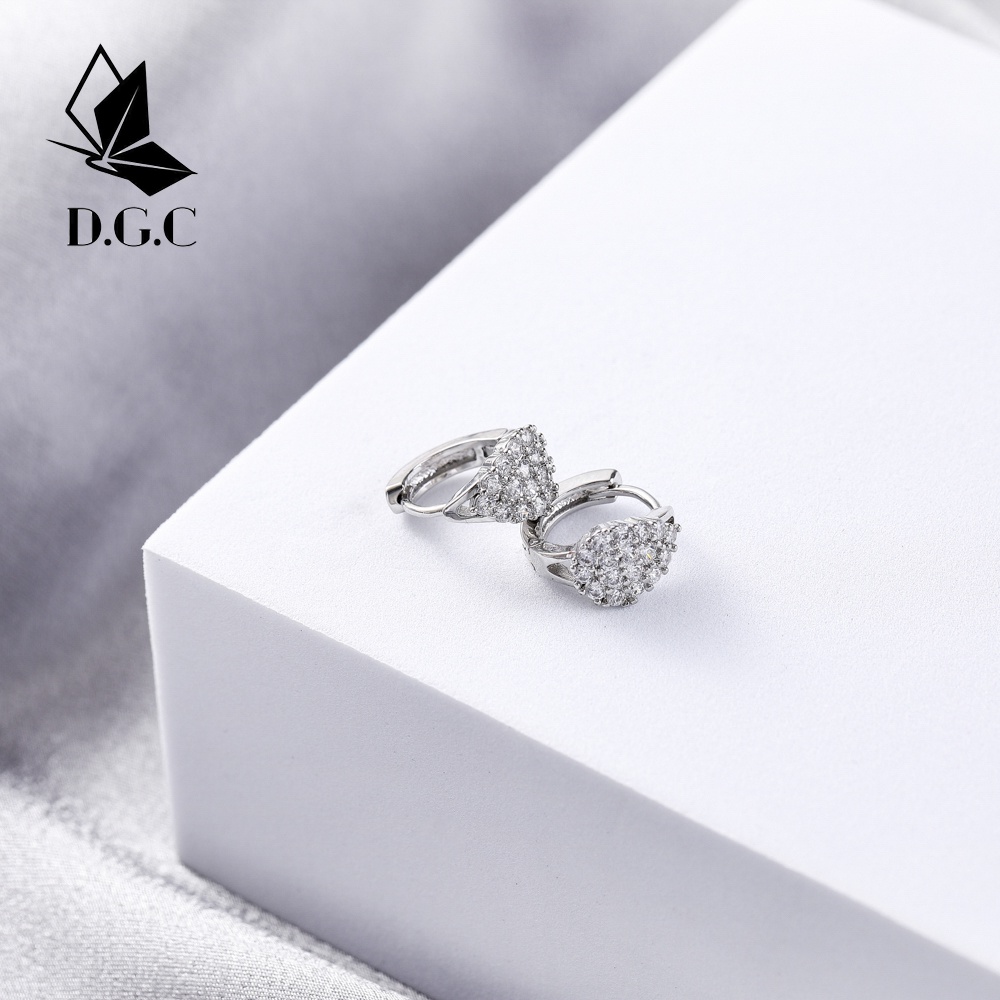 D.G.C✨Anting Titanium Wanita Anti Karat Cantik Perak Aksesoris Korea Import Perhiasan Murah D618